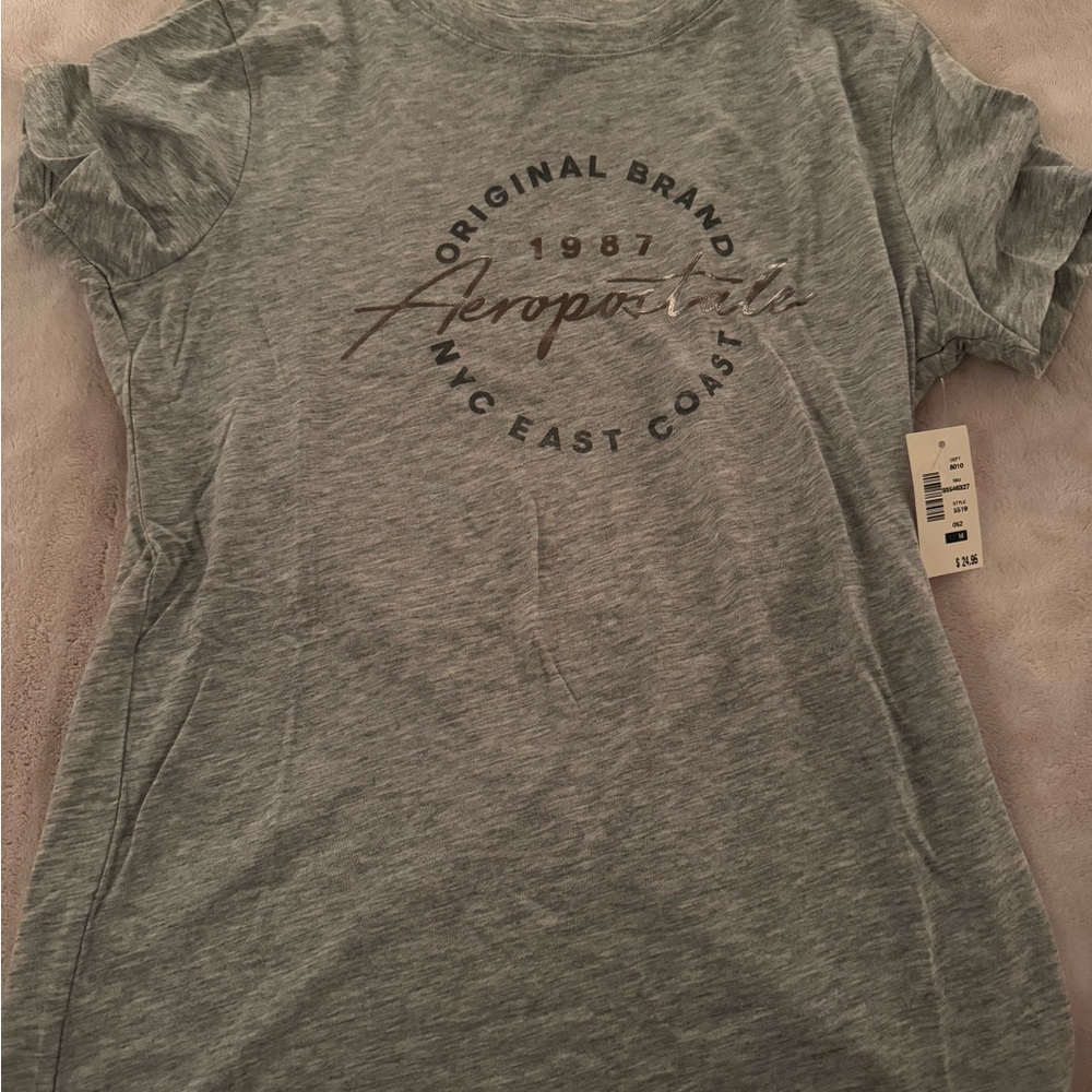 Aeropostale Heather Gray Short Sleeve Tee